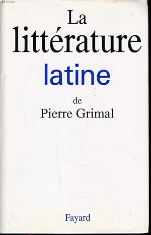 Seller image for LA LITTERATURE LATINE for sale by Le-Livre