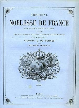 Seller image for ARMORIAL DE LA NOBLESSE DE FRANCE, EXTRAIT: DE LEVIS (ILE DE FRANCE, LANGUEDOC, BOURBONNAIS, DAUPHINE, SAVOIE) for sale by Le-Livre