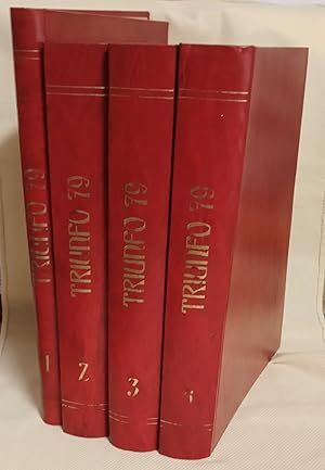 Bild des Verkufers fr TRIUNFO (4 Tomos.) 52 ejemplares encuadernados en cuatro volumenes ns. 832 al 883 Enero a Diciembre 1979 zum Verkauf von Gibbon Libreria