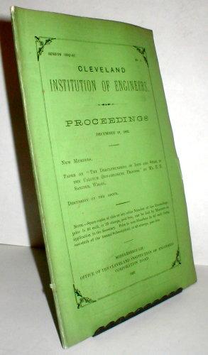 Proceedings December 19, 1892. Session 1892-93, No. 2. [Including] Paper on "The Desulpherisating...