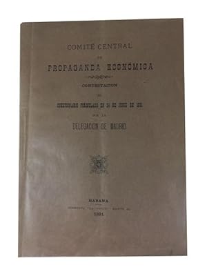 Contestacion al cuestionario formulado por la delegacion en Madrid en 24 de junio de 1891