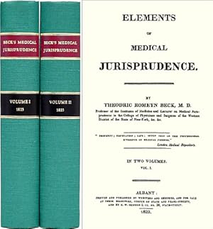 Bild des Verkufers fr Elements of Medical Jurisprudence. 2 Vols zum Verkauf von The Lawbook Exchange, Ltd., ABAA  ILAB