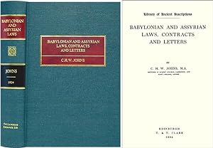 Seller image for Babylonian and Assyrian Laws, Contracts and Letters for sale by The Lawbook Exchange, Ltd., ABAA  ILAB