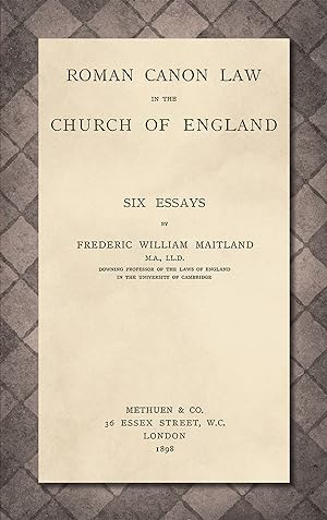 Bild des Verkufers fr Roman Canon Law in the Church of England: Six Essays zum Verkauf von The Lawbook Exchange, Ltd., ABAA  ILAB