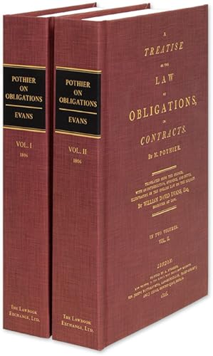 A Treatise on the Law of Obligations, or Contracts. Translated from.