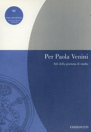 Imagen del vendedor de Per Paola Venini. a la venta por FIRENZELIBRI SRL