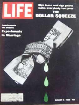 Life Magazine August 15, 1969 -- Cover: The Dollar Squeeze