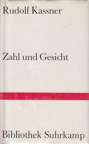 Zahl und Gesicht : nebst e. Einl. "Der Umriss einer universalen Physiognomik" / Rudolf Kassner. M...