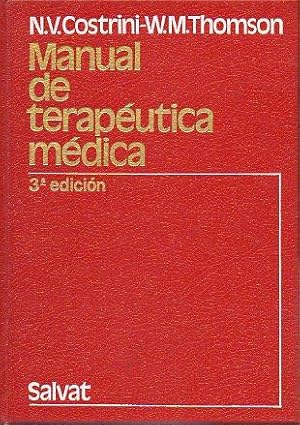 Seller image for MANUAL DE TERAPUTICA MDICA. 3 ed. Trad. Juan Ramn Laporte Rosell. for sale by angeles sancha libros