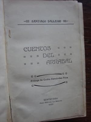 Immagine del venditore per Cuentos del Arrabal venduto da Libros del cuervo