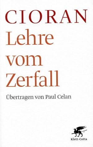 Bild des Verkufers fr Lehre vom Zerfall zum Verkauf von BuchWeltWeit Ludwig Meier e.K.