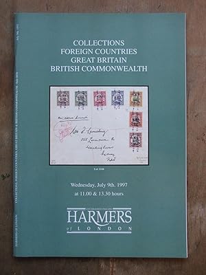 Catalogue of Foreign Countries, Great Britain, British Commonwealth: Sale 4658, July 9th. 1997