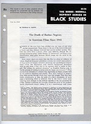 Image du vendeur pour The Death of Rastus: Negroes in American Films Since 1945 (Bobbs-Merrill Reprint Series in Black Studies: BC-56) mis en vente par Cream Petal Goods