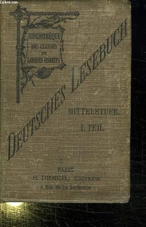 Seller image for DEUTSCHES LESEBUCH. TEXTE EN ALLEMAND. for sale by Le-Livre