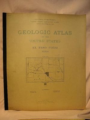 Imagen del vendedor de GEOLOGIC ATLAS OF THE UNITED STATES; EL PASO FOLIO, TEXAS; FOLIO 166 a la venta por Robert Gavora, Fine & Rare Books, ABAA
