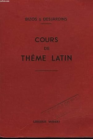 Bild des Verkufers fr COURS DE THEME LATIN zum Verkauf von Le-Livre