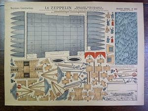 Moyennes constructions : Le ZEPPELIN, Ballon dirigeable militaire allemand. Imagerie d'Épinal Pel...