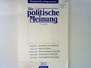 Bild des Verkufers fr Wertewandel in Deutschland.- aus 267.Heft : Die politische Meinung. Monatsschrift zu Fragen der Zeit zum Verkauf von books4less (Versandantiquariat Petra Gros GmbH & Co. KG)