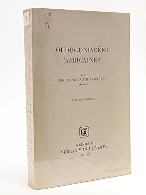 Image du vendeur pour Oedogoniaces Africaines mis en vente par Librairie du Cardinal