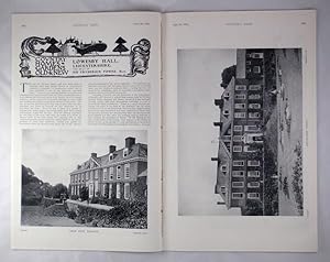 Original Issue of Country Life Magazine Dated September 9th 1905, with a Main Feature on Lowesby ...