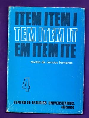 Seller image for ITEM : revista de ciencias humanas. Nmero 4 (julio-diciembre 1978). [N 4] for sale by Librera DANTE