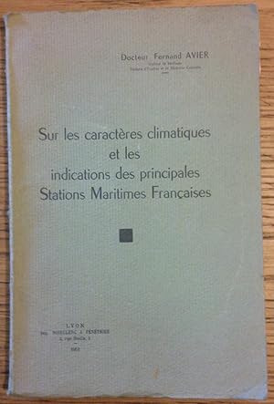 sur les caracteres climatiques et les indications des principales stations maritimes françaises