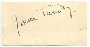Jessica Tandy: Autograph / Signature.