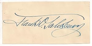 Frank O Salisbury: Autograph / Signature.