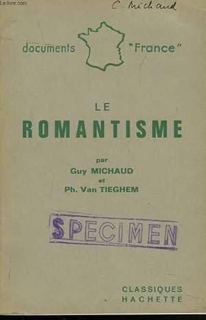 Immagine del venditore per LE ROMANTISME venduto da Le-Livre