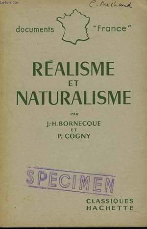 Bild des Verkufers fr REALISME ET NATURALISME zum Verkauf von Le-Livre
