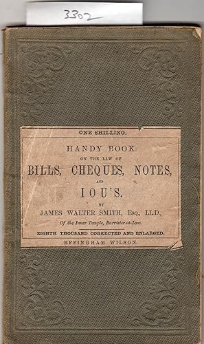 Seller image for A Handy Book on the Law of Bills, Cheques,Notes and IOU'S for sale by The Sanctuary Bookshop.