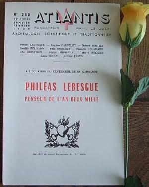 Bild des Verkufers fr Atlantis,, archologie scientifique et traditionnelle, n 250, notice bibliographique, lettre  Paul le Cour 1926, rflexions sur le temps prsent, la machine et ses dangers, vers un vritable humanisme, Philas Lebesgue et la crise du monde moderne, beaucoup plus prs de Philas, trois sonnets platoniciens, Philas Lebesgue et la ralit, Philas Lebesgue et les langues, Philas Lebesgue, le voyant etc. zum Verkauf von Bonnaud Claude