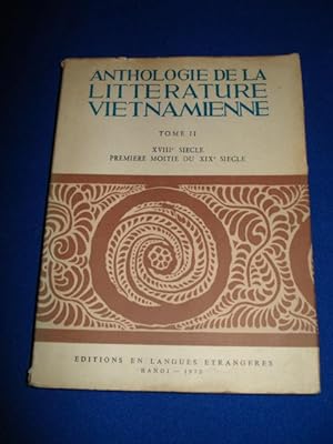 Anthologie de la Littérature Vietnamienne. Tome II