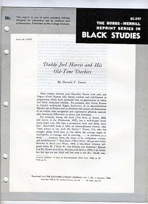 Imagen del vendedor de Daddy Joel Harris and His Old-Time Darkies (Bobbs-Merrill Reprint Series in Black Studies: BC-297) a la venta por Cream Petal Goods