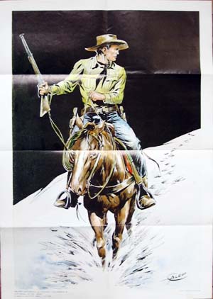 Vintage Tex Willer Original Poster