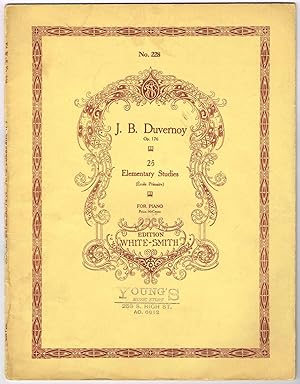 Immagine del venditore per 25 Elementary Studies for Piano, Op. 176 (cole Primaire) (c. 1910) venduto da SUNSET BOOKS