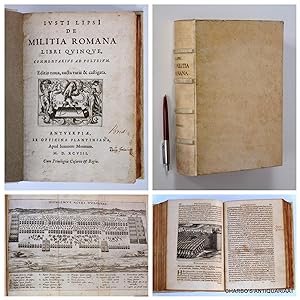 Seller image for De militia romana libri quinque, commentarius ad Polybium. Editio nova, aucta varie & castigata. for sale by Charbo's Antiquariaat