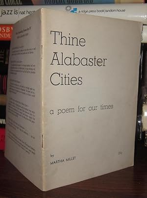 Imagen del vendedor de THINE ALABASTER CITIES A Poem for Our Times a la venta por Rare Book Cellar