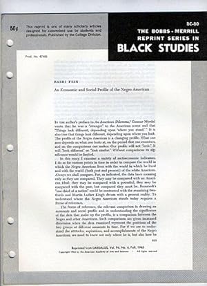 Image du vendeur pour An Economic and Social Profile of the Negro American (Bobbs-Merrill Reprint Series in Black Studies: BC-80) mis en vente par Cream Petal Goods