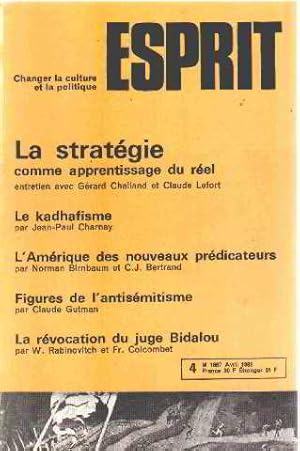 Revue esprit avril 1961 / la strategie