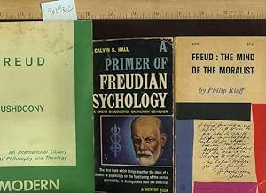 Bild des Verkufers fr Freud : The Mind of the Moralist / A Primer of Freudian Psychology : Freud's Great Discoveries on Human Behavior / Freud : An International Library of Philosophy and Theology : Modern Thinkers [3 Bks on the Human Psyche, Critical / Practical Study ] zum Verkauf von GREAT PACIFIC BOOKS