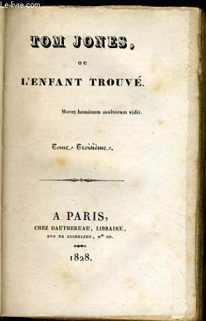 Seller image for TOM JONE ou l'enfant trouv Tome 3 for sale by Le-Livre