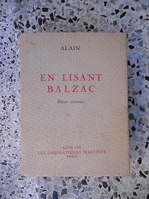 Image du vendeur pour En lisant Balzac mis en vente par Frederic Delbos
