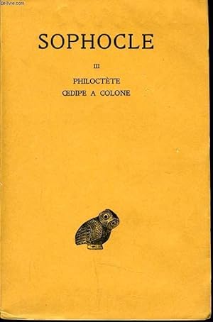 Image du vendeur pour SOPHOCLE tome III mis en vente par Le-Livre