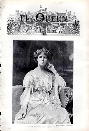 Seller image for Print: "A Pictur Study of Lady Mildred Murray". .photo from The Queen, The Lady's Newspaper and Court Chronicle; April 30, 1904 for sale by Dorley House Books, Inc.