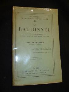 Bild des Verkufers fr Le Rationnel, tudes complmentaires  l'essai sur la certitude logique zum Verkauf von Abraxas-libris