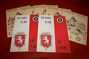Rotary Club de Laval (Mayenne). 7 Bulletins 1961-1973.