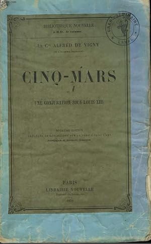 Seller image for CINQ-MARS OU UNE CONJURATION SOUS LOUIS XIII. for sale by Le-Livre