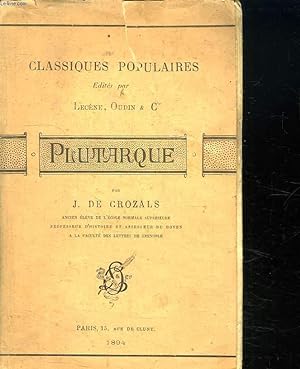 Bild des Verkufers fr CLASSIQUES POPULAIRES. PLUTARQUE. zum Verkauf von Le-Livre