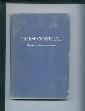 Hofmannsthal : Studies in Commemoration.